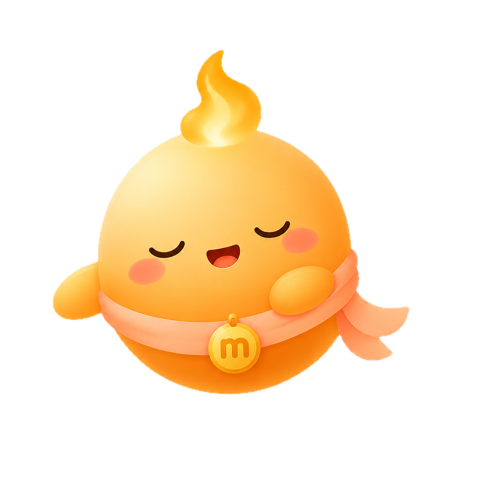 Marci mascot sleeping